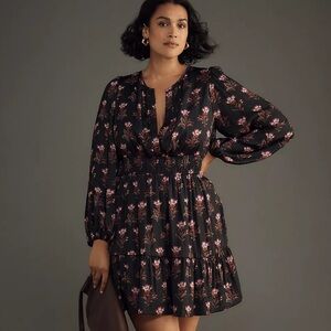 Anthropologie The Somerset Mini Dress Long-Sleeve